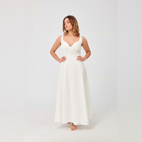 MARA HOFFMAN Perdita Dress in White - Picture 1 of 10